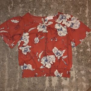 floral blouse